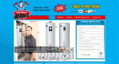 Desktop Screenshot of hotwaterheroes.net