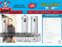 Tablet Screenshot of hotwaterheroes.net